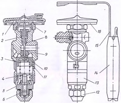 Рис.1. Чертеж термовентиля 142ТРВ-10